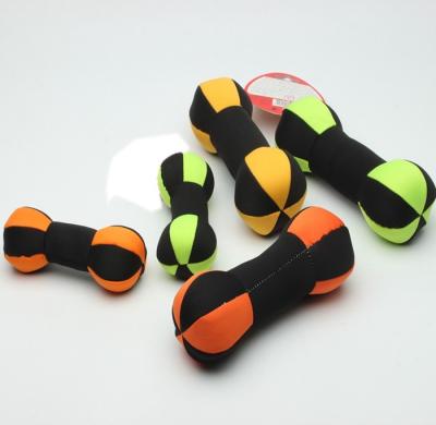 China Dumbbell Interactive Floatable Dog Toys Teeth Bite Dog Play Tug Oem Service for sale