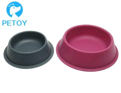 China Round Custom Silicone Plastic Pet Bowls FDA Food Grade  Eco - Friendly for sale