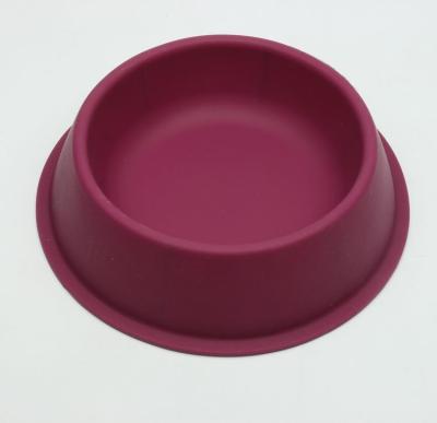 China FDA Standard Red Plastic Pet Bowls / Dog Food And Water Bowl Food Grade for sale