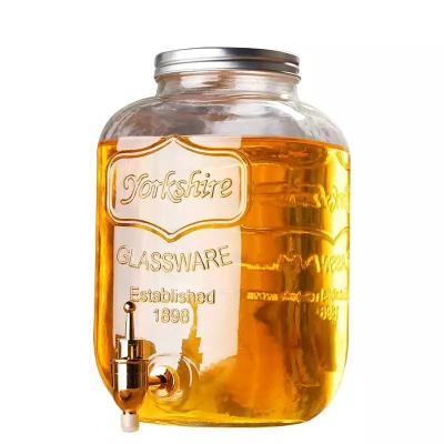 China Viable Wholesale Sunshine Tea 1 Gallon Glass Canning Jar for sale