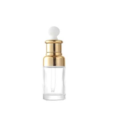 China Gift & 10ml Craft Glass Vial Dropper Bottles Clear Glass Hair Oil Essential Oil Dropper Bottle for sale