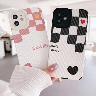 China Shockproof For Iphone Phone Back Cover Case Cartoon Chess Board Phone Shockproof Wholesale Silicone Protector for sale