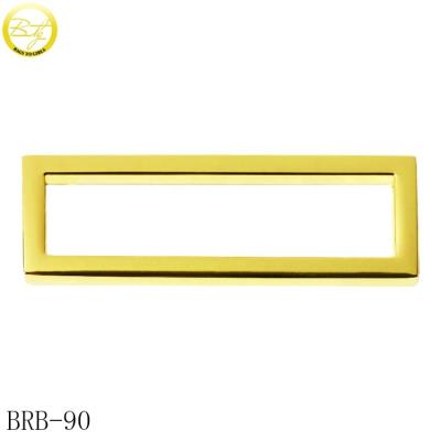 China Wholesale Metal Zinc Alloy Nickel Free/Lead Free Metal Accessory Side Handbag Adjuster Buckle Golden Shape Rectangle Quick Straps for sale