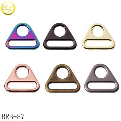 China Wholesale Nickel/Lead Free Backpack Strap Triangle Shape Logo Accessories Blanks Ally Buckle Hardware With Multicolor for sale