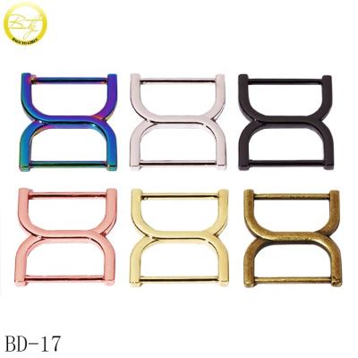 China wholesale nickel free/lead free alloy logo blanks connecting adjustable D-ring bags backpack buckle hardware accessories for sale