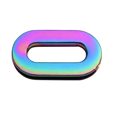 China Custom Made Rainbow Nickel Free/Lead Free Hats Grommets Accessory Square Alloy Bag Parts Shape Air Hole Supplies Grommets For Garment for sale