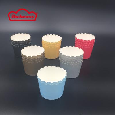 China Disposable and Heat Resistance Fashion Safe Printing Paper Muffin Cupcake Baking Cups for sale