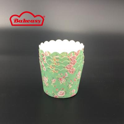 China Disposable High Quality 50*45mm Roll Tools Baking Garden Printing Cupcake Container Roll Cup Wholesale for sale