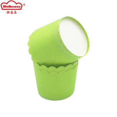 China Disposable Colorful Baking Cups Thickened Cake Paper High Temperature Cupcakes Cups Free Mold for sale