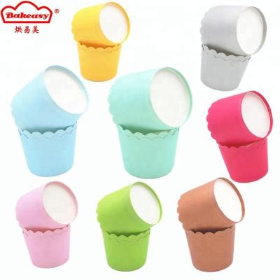 China Disposable High Temperature Paper Muffin Cup For Cupcake Baking Cup for sale