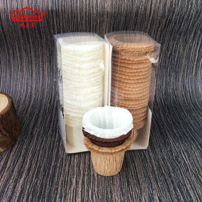 China 45x50mm Disposable Miniature Cupcake Box 30 Count Baking Tool With Heat Resistance Paper Cake Material Holder for sale