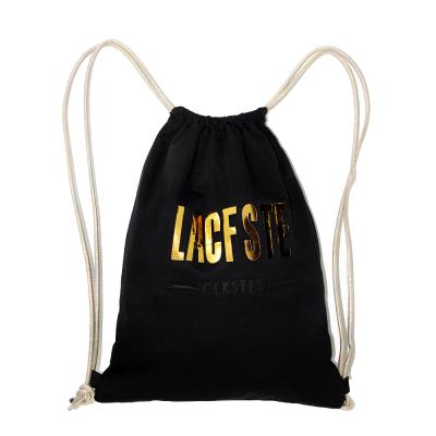 China Sports Anti-theft Drawstring Backpack Wholesale Shear Logo Hot Stamping Printing Drawstring Bag for sale