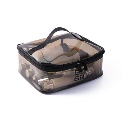 China Wholesale Large Capacity PVC Waterproof Transparent Cosmetic Box Daily Multifunctional Makeup Organizer Bag for sale