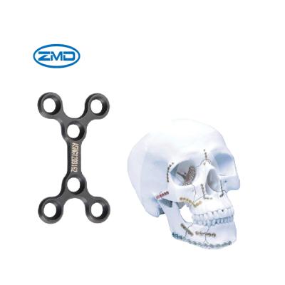 China Titanium Orthopedic Facial Implant Double Y Sharped Maxillofacial Metallic Plate Implant for sale