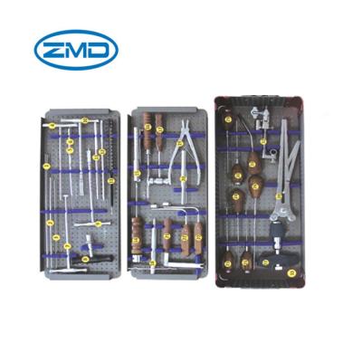 China Stainless Steel Spine Implant Screw Instrument Set Screw Instruments Cannulated USS Spinal Instruments Pedical Sets for sale