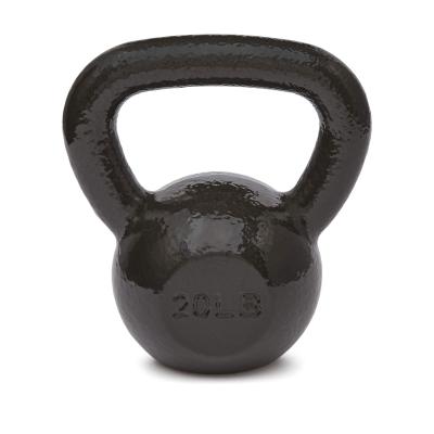 China Modern hot sale sport article 20lb strength training dumbbell fitness and gym cast iron kettlebell suit diet for sale