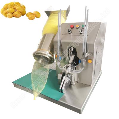 China Potato Garlic Net Bag Packaging Machine Orange Lime Net Packaging Tying Machine for sale