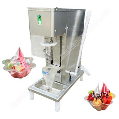 China Swirl Drill Ice Cream Machine Yogurt Real Fruits Ice Cream Blender Fruit Blending Ice Cream Machine for sale