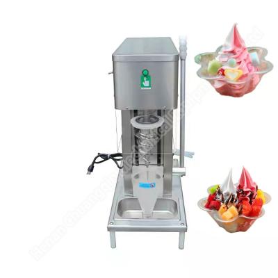 China Fruit Nuts Ice Cream Mixing Machine 220v/110v Ice Cream Swirl Machine Swirl Fruit Ice Cream Machine Te koop