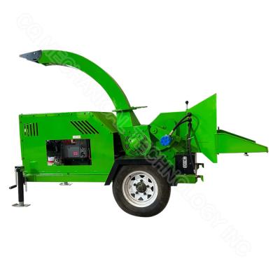 China Diesel Wood Chipper Industrial Wood Chipper Mobile Electric Wood Chipper 850kg for sale