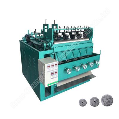 China Combined Stainless Steel Scrubber Making Machine 5 Ball 5 Head Scourer For Making Steel Balls for sale