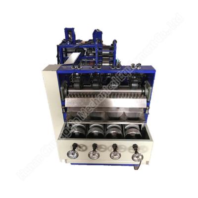 China 220v Cloth Bath Strip Knitting Machine  Vertical Steel Wire Sponge Rub Machine Steel Wire Sponge Scrubber Machine for sale