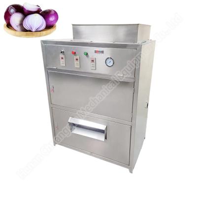 China 110V/220V 500kg/h uien en knoflook schilmachine Reinigingsproductielijn uien schilmachine Te koop