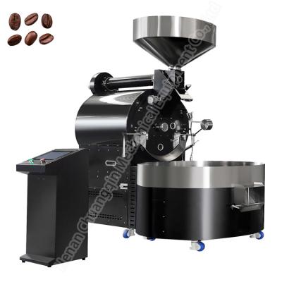 China Temperature Control Natural Gas Grill Coffee Roaster 60kg 304 Stainless Steel Coffee Roaster for sale