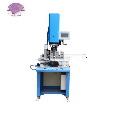 China Ultrasonic Automatic Sponge Pad Fabric Scourer Weld And Cut Machine For Dishcloth Mop for sale