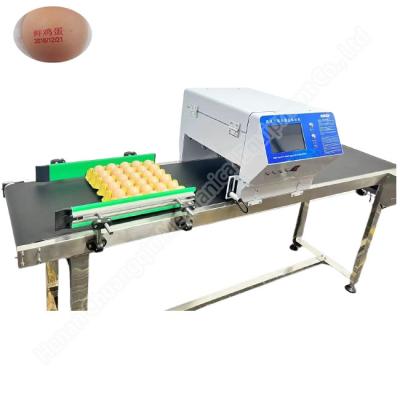 China High Speed Expiry Date Egg Printing Machine Chicken Large Egg Coding Machine 48500 Eggs/H for sale