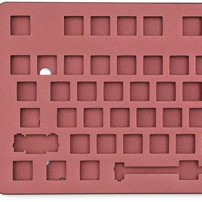 China Metal Anodized Aluminum Case CNC Plate For Mechanical Gaming Keyboard (Burgundy) for sale