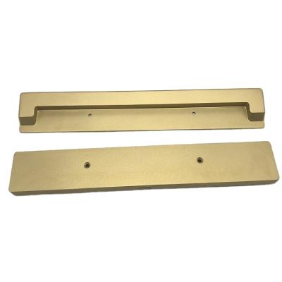 China Blue CNC Keypad Anti-ghosting Keyboard Case Weight Plate Top Keyboard Bottom Brass Plate Case Mechanical Keyboard OEM for sale