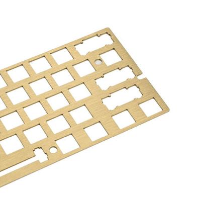 China Metal Setting Board Customized Aluminum Milling Mechanical Metallic Keyboard Parts With 7 Color Electroplating for sale