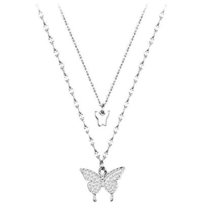 China 925silver Costume CLASSIC Butterfly Jewelry Women Necklaces Jewelry Voucher Pendant Ornaments Necklace for sale