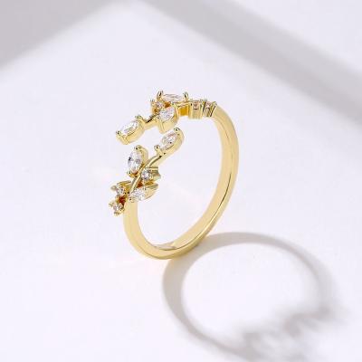 China CLASSIC Classic Electroplate Jewelry Woman Ring Costume Bride Engagement Jewelry Ring for sale