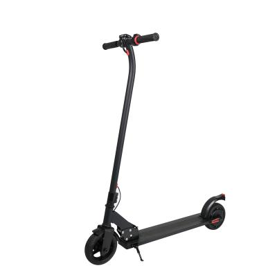 China Unisex Smart Sale Portable Motor Two Wheel 6.5 Inch 24V Electric Custom Tag Long Range Adult Scooter 180W 220W for sale