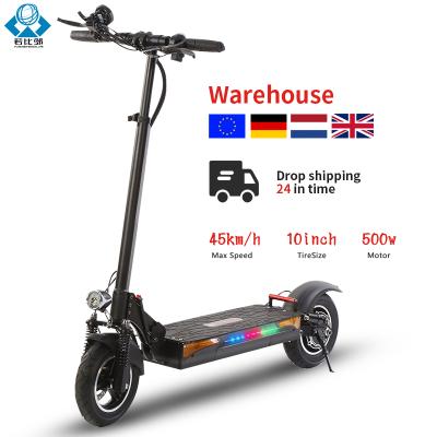 China With Seat Eu Warehouse New Style E Scooter Foldable Powerful Off Road 500W Double Motor for sale