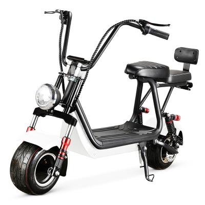 China Two Seat Citycoco High Speed ​​Mobility 800w 48V 17.5A 40km/h 22.5 Inch Tire For Adult Two Wheel Cheap Shipping Electric Scooter for sale