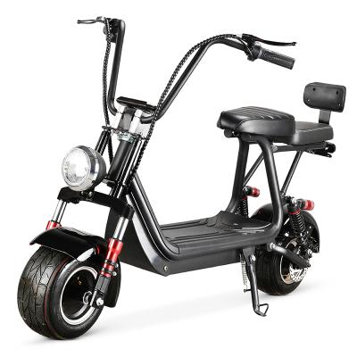 China Citycoco 800w 48V 20A 40km/h Two Seats Power Price Electric Scooter 22.5 Inch Two Seats Cheap High Speed ​​Fat Tire With Two Seats for sale