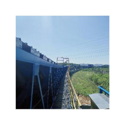 China Building Material Shops Traveling Belt Conveyor Support Rail Pipe Screw Auger Conveyo for sale