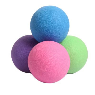 China Wholesale Custom Round PS Logo Colorful Solid Durable Fitness Muscle Therapy Massage Spike Ball for sale