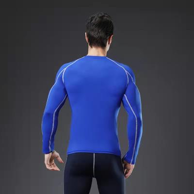 China Men's PS Long-sleeve Sports Breathable T-shirt Tight Stretch Yoga Vest Top Yoga Clothes Running Training Plus Size Quick Dry Yoga Vest for sale