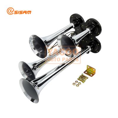 China Zinc alloy OE NO. Four Root Zinc Alloy Material Long Horn Super Sound Air Horn With Loud Long Truck Horn for sale