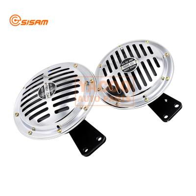 China Hot Selling White Iron 12v ABS Disc Horn Bike Horn With Electric Motorcycle Kit for sale