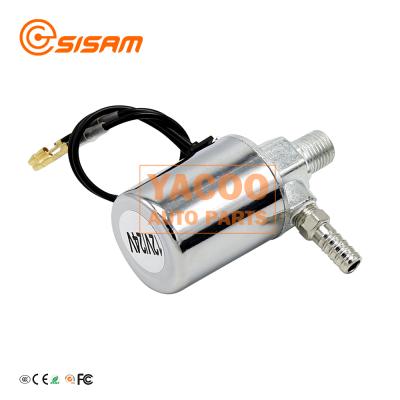 China Silver Cooper Electric Air Horn Solenoid Valve 12V 24V / Slenoid Switch For Car Truck Air Horn 72MM*37MM for sale