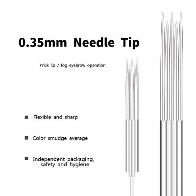 China BL Permanent Ultra Fine Needle 0.35 x 50mm Standard 1R Machine Needle For Permanent Disposable for sale