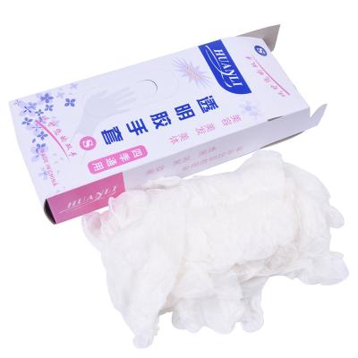 China BL Powder Free Surgical Latex Disposable Clear Color Vinyl Glove For Permanent Makeup Microblading for sale