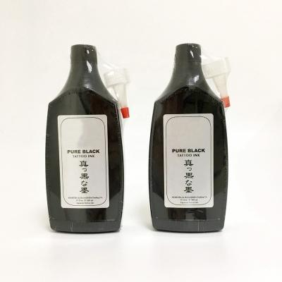 China Digital Makeup Berlin Hot Sale 360ml Pure Black Permanent Body Tattoo Ink for sale