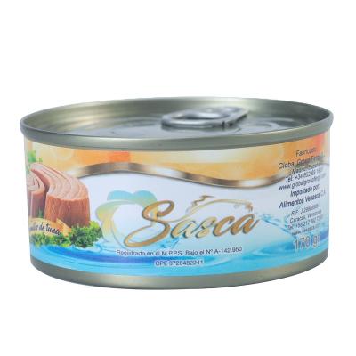 China Canned Tuna Cans Light Meat Chunk Manufacturer With Kosher Certificate HALAL Certificate Canned Tuna Fish for sale