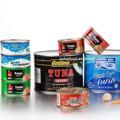 China Canned Atun En Lata Agua Enlatado 160g/170g/185g for sale